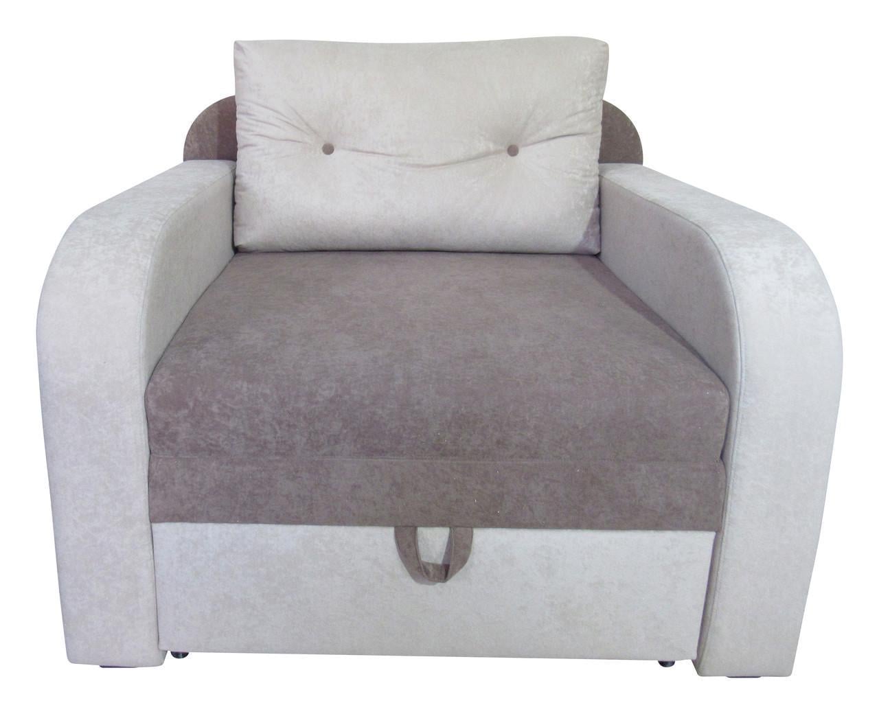 Дитяче крісло-ліжко Пілот МАКСІ-МЕблі Короб ЛДСП Димчасто-білий/Платино-сірий (10404)