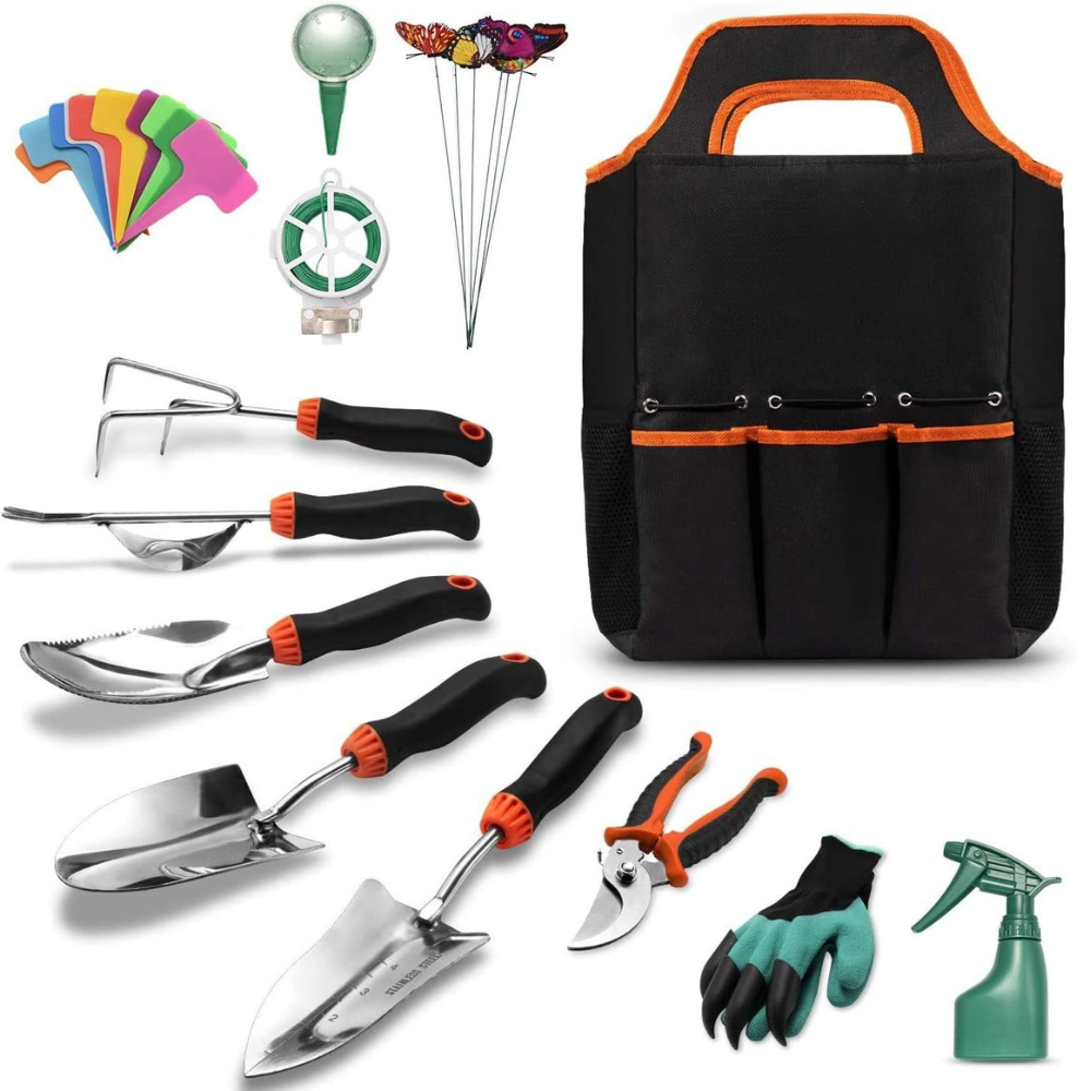 Набор для сада и огорода сумка с комплектом садовых ручных инструментов с опрыскивателем и аксессуарами