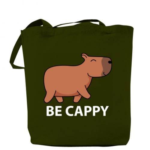 Шоппер Капибара Be Cappy 37x41 см Хаки (13450964-23-184882)