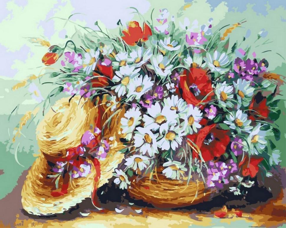 Картина по номерам Rainbow Art Букет из полевых цветов (GX4416-RA)
