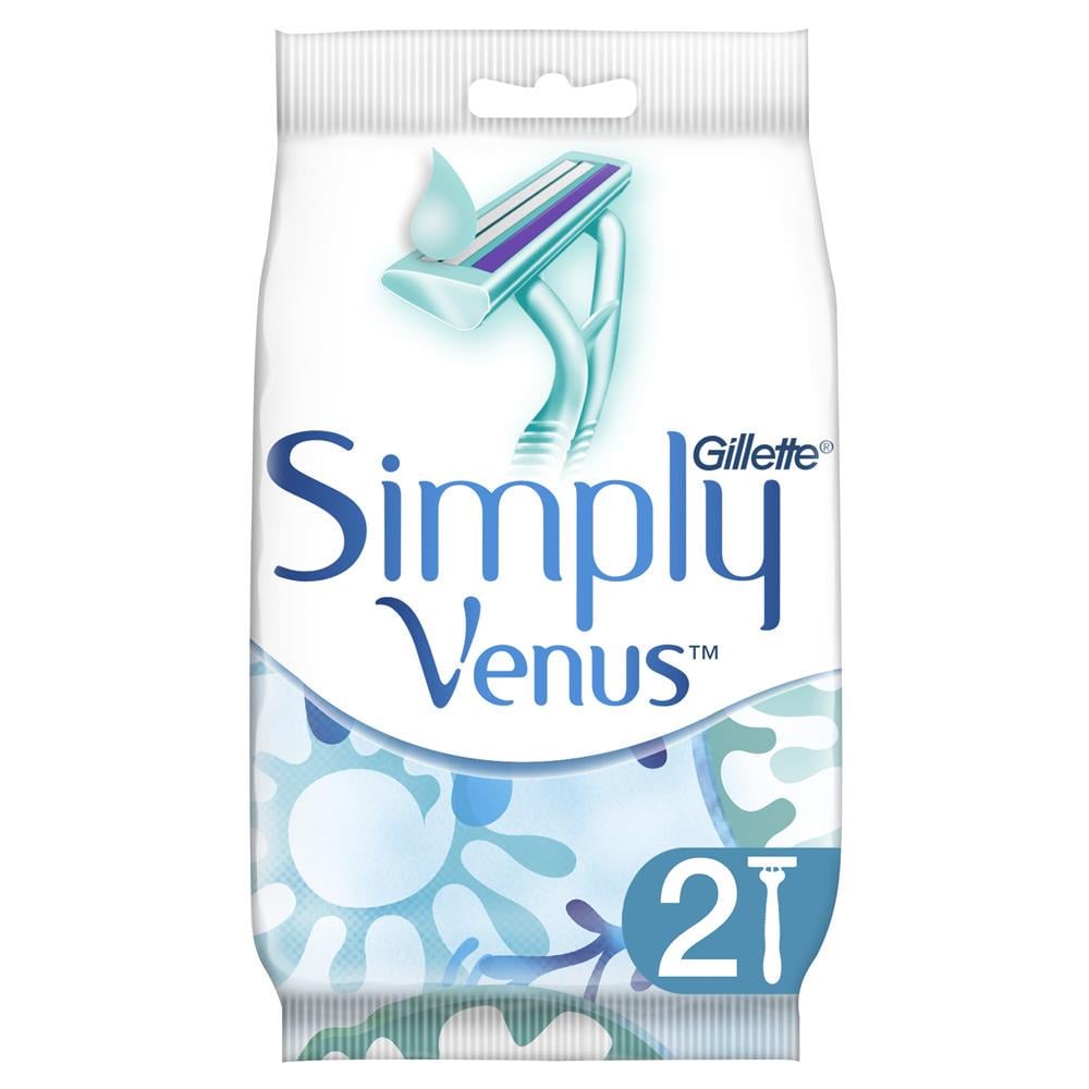 Набор станков для бритья женских GILLETTE Simply Venus 2 одноразовые 2 шт. (31158936)