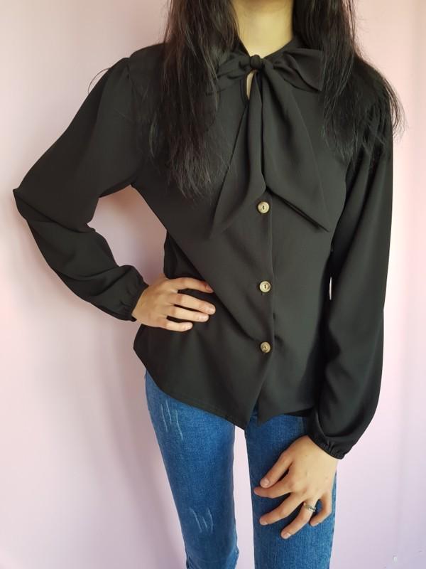 Блуза на пуговицах Boohoo 10385 M Черный - фото 2 Блуза на пуговицах Boohoo 10385 M Черный - фото 2