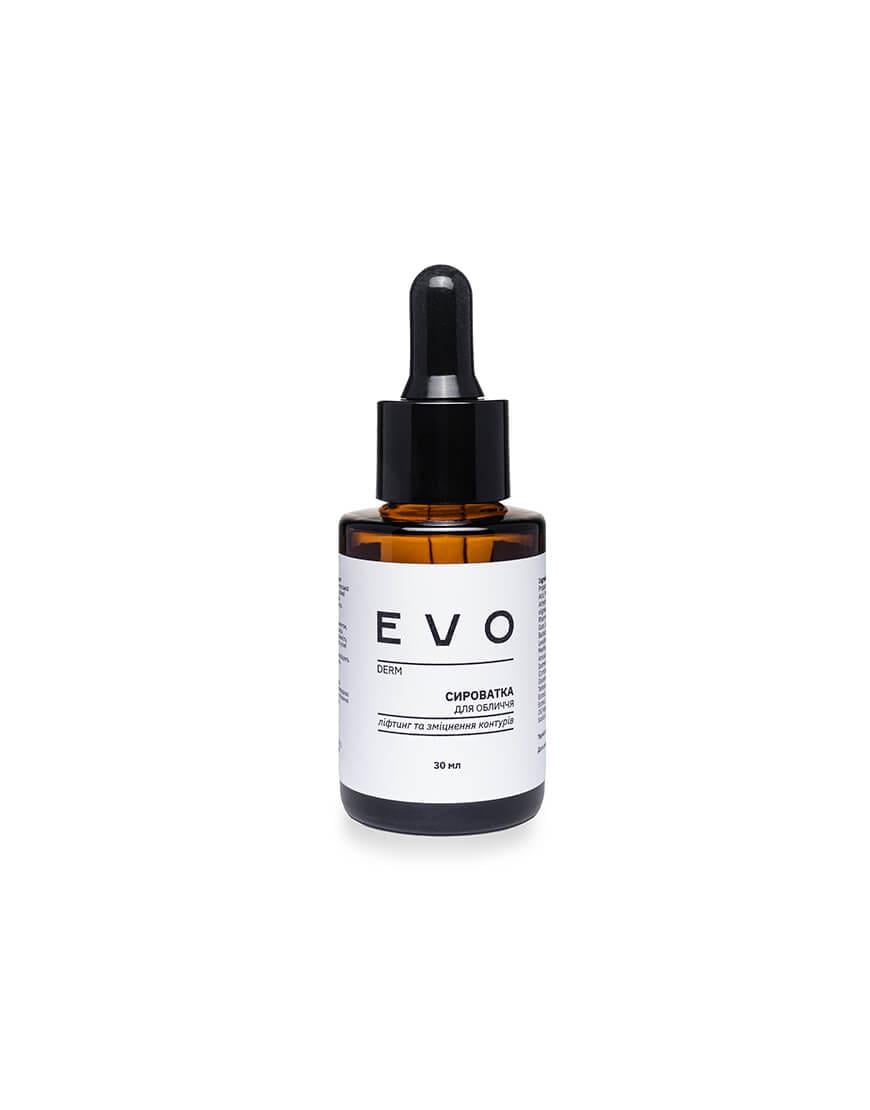 Сироватка для обличчя ліфтинг та зміцнення контурів унісекс EVO DERM 30 мл