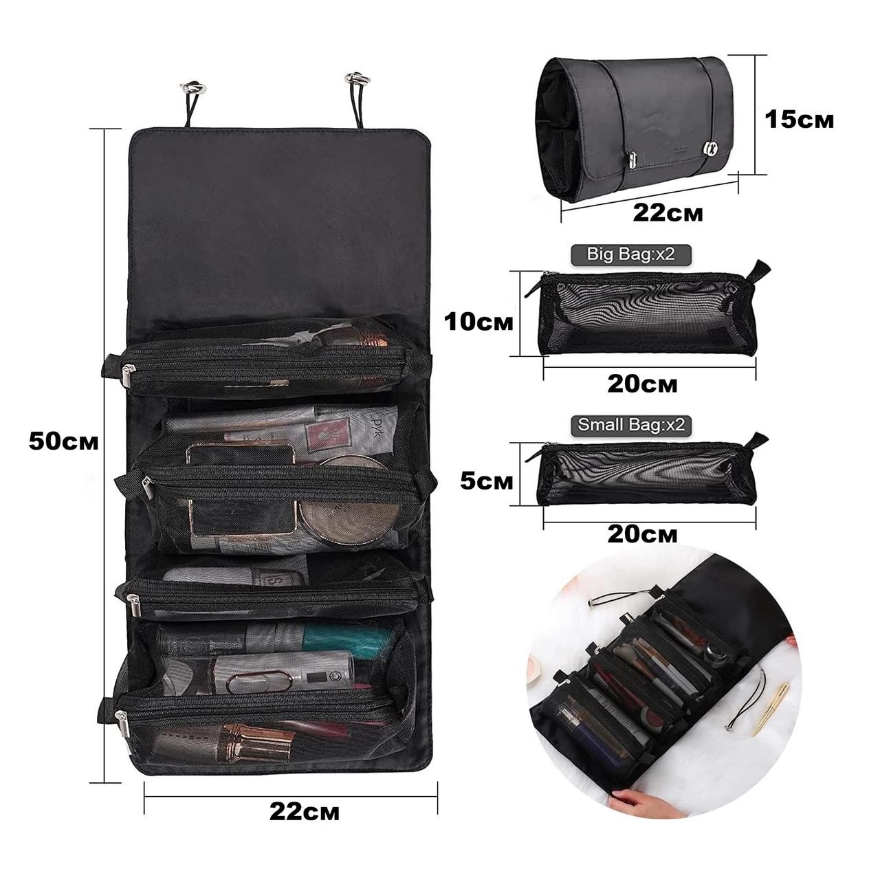 Женская косметичка Черный - фото 2 Женская косметичка Черный - фото 2