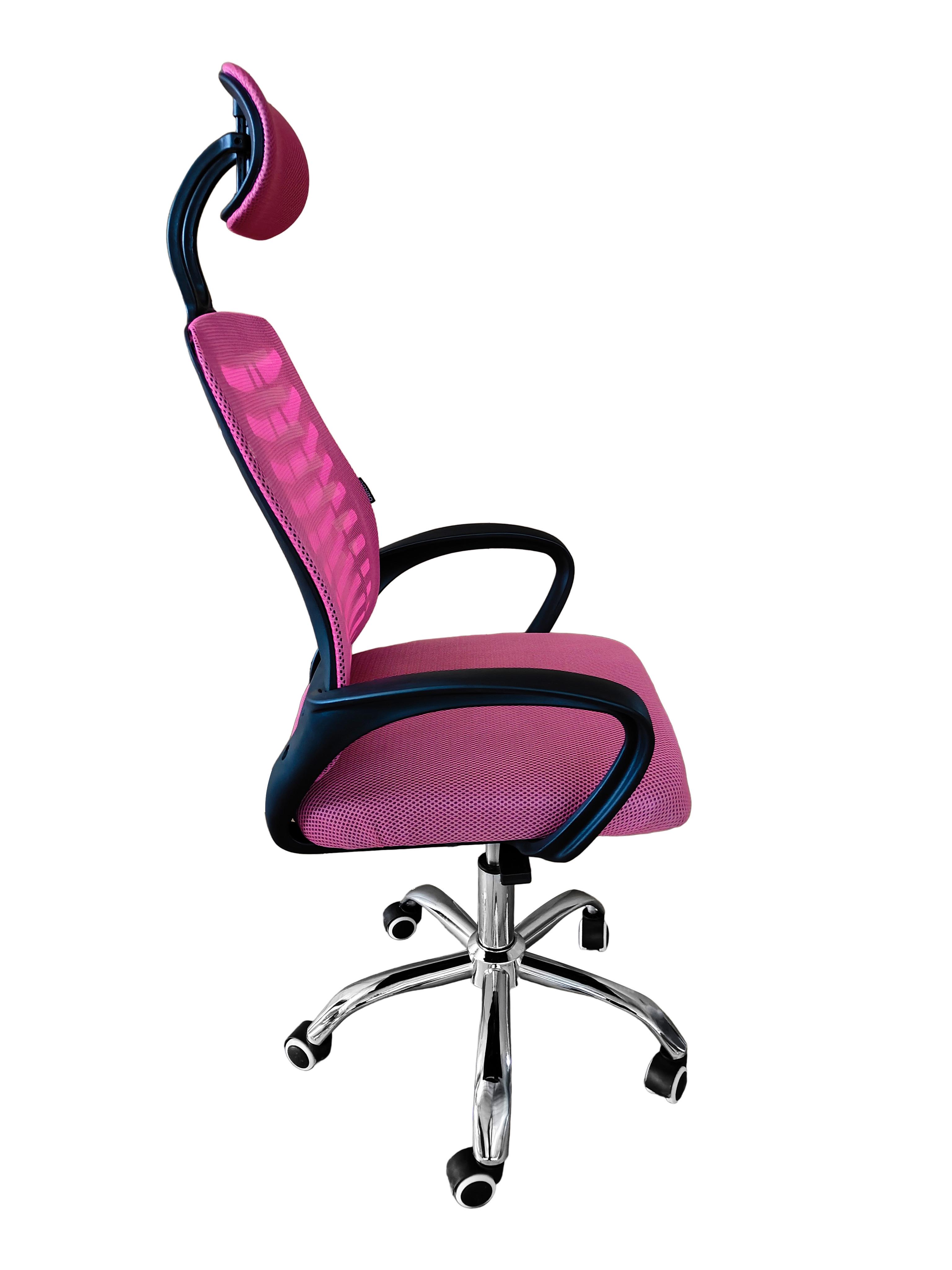 Крісло офісне комп'ютерне Bonro B-6200 Рожевий (4587) - фото 2