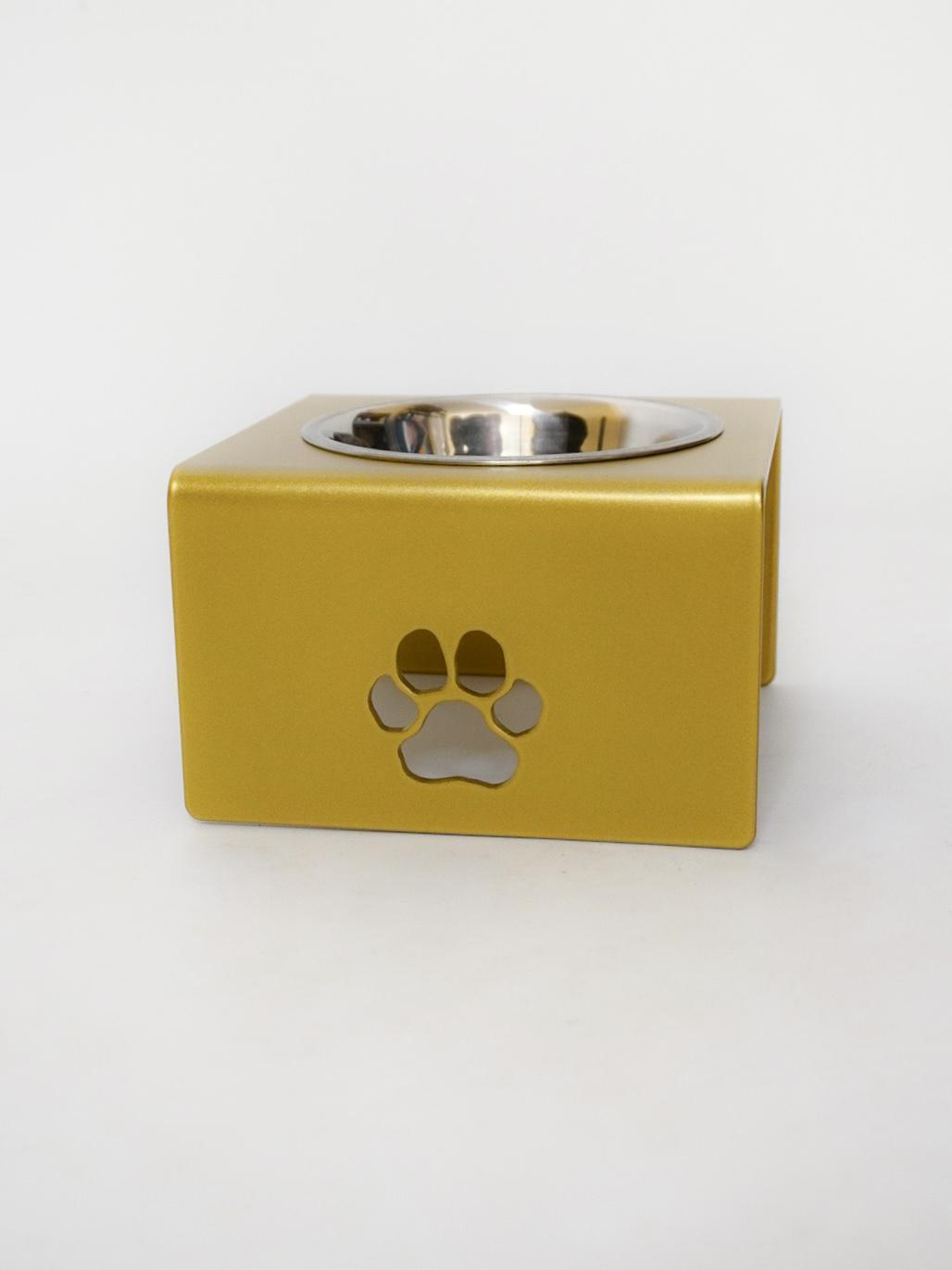 Кормушка My joy для кошек на 1 миску металл 80 мм 0,2 л Золотой (1024575к) - фото 2 Кормушка My joy для кошек на 1 миску металл 80 мм 0,2 л Золотой (1024575к) - фото 2