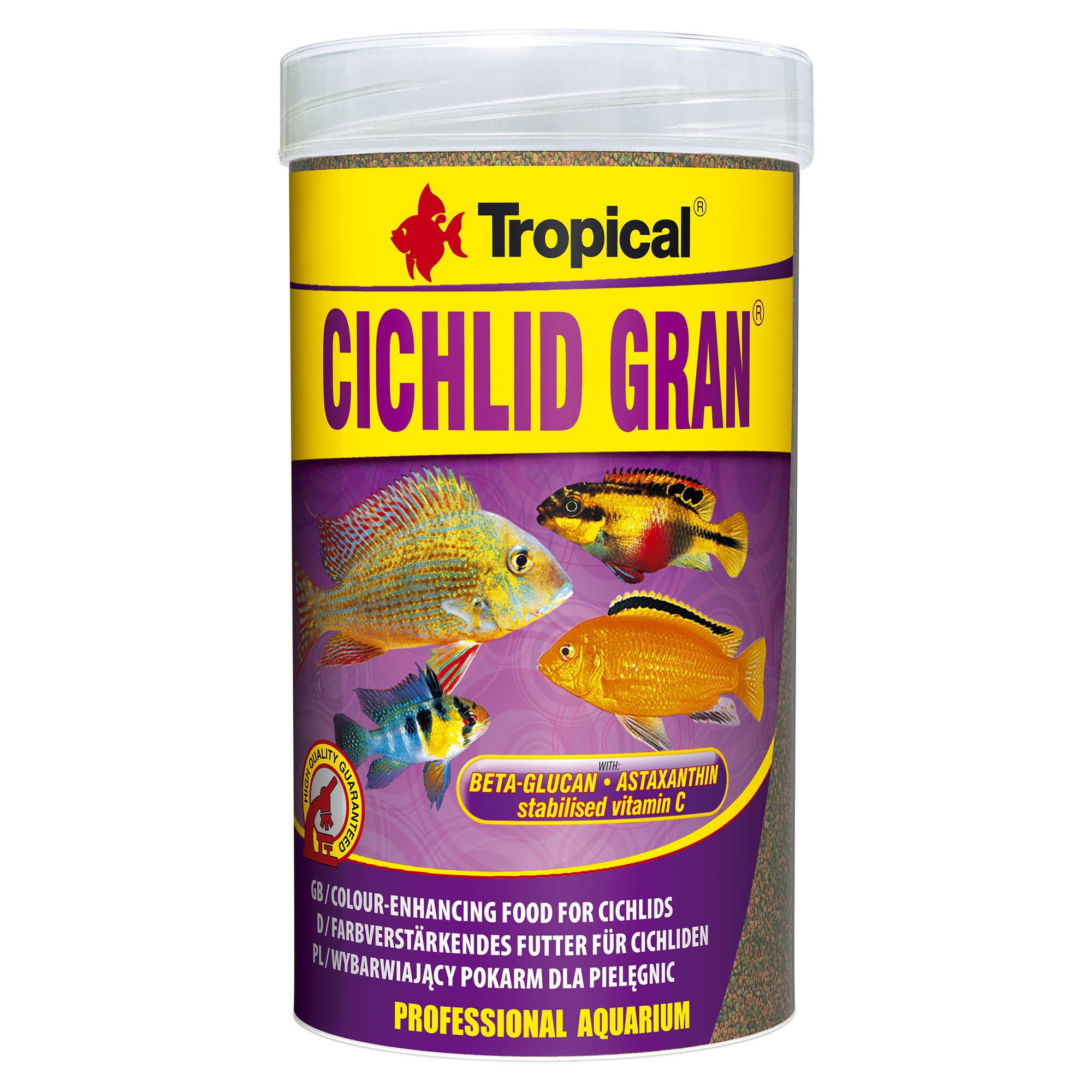 Корм для циxлид Tropical Cichlid Gran основной гранулированный 250 мл 138 г (5900469604540)