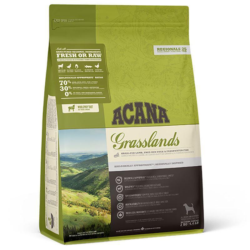 Корм сухий для собак будь-якого віку і породи ACANA Grasslands Dog Recipe з ягнятком і качкою 6 кг (a54260) - фото 7