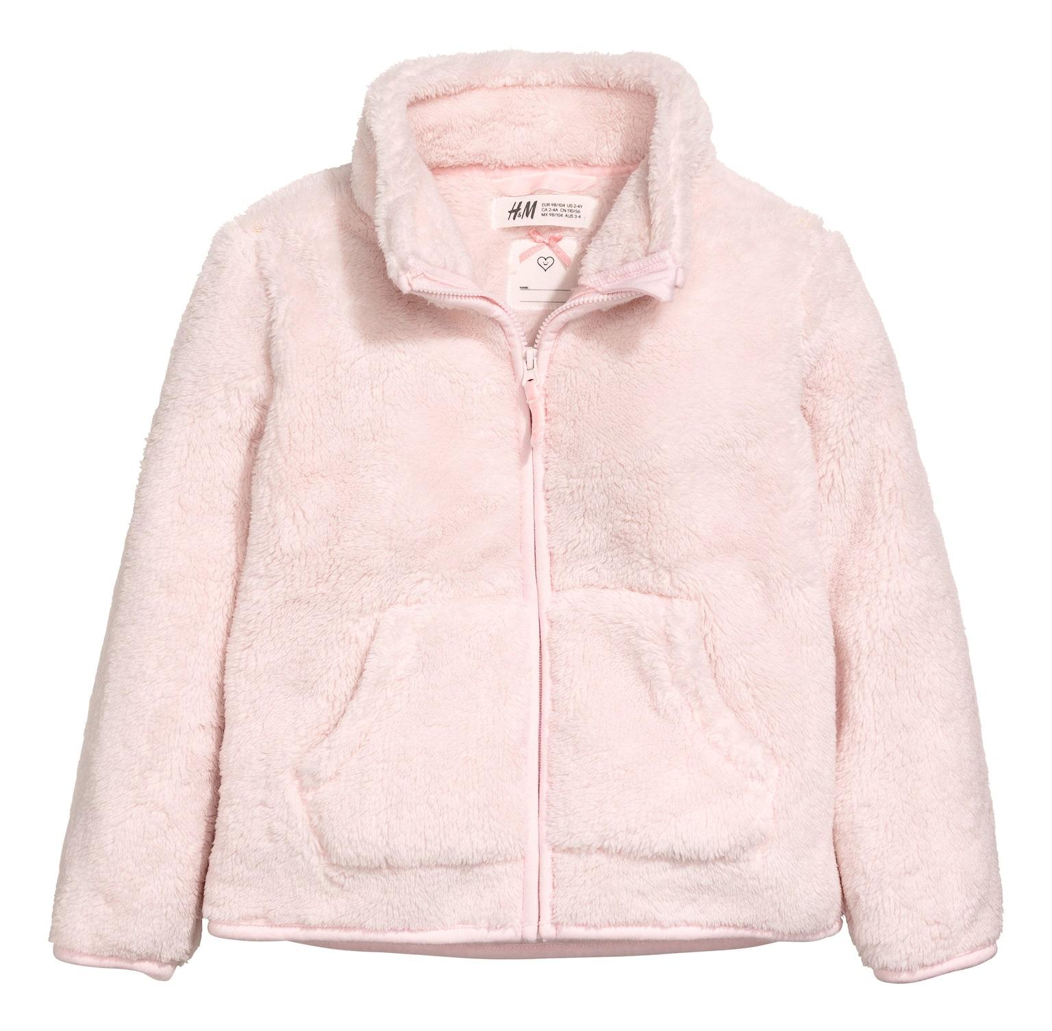 Худі на блискавці для дівчинки H&amp;M 110-116 см Рожевий (0606728001)