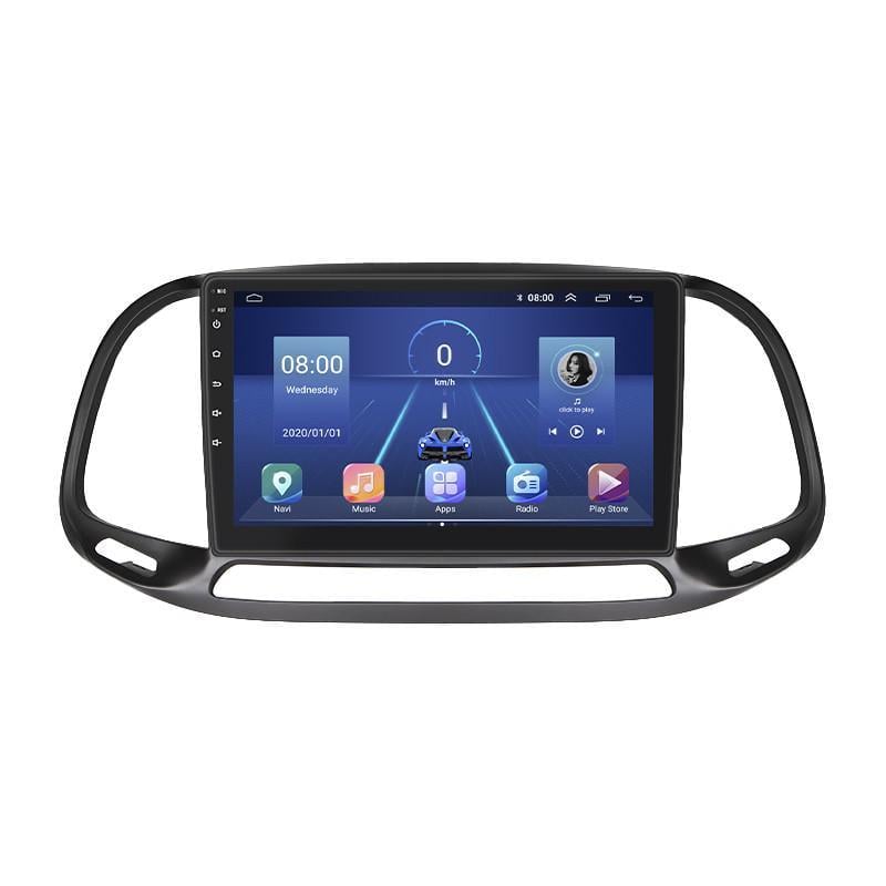 Автомагнитола штатная Lesko для Fiat Doblo II рестайлинг 2015-н.в. 9" 6/128Gb 4G Wi-Fi GPS Top MOB