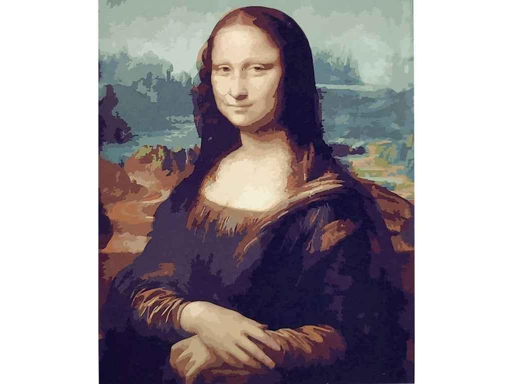 Картина по номерам Strateg Взгляд Моны Лизы 40х50 см (SY6704)