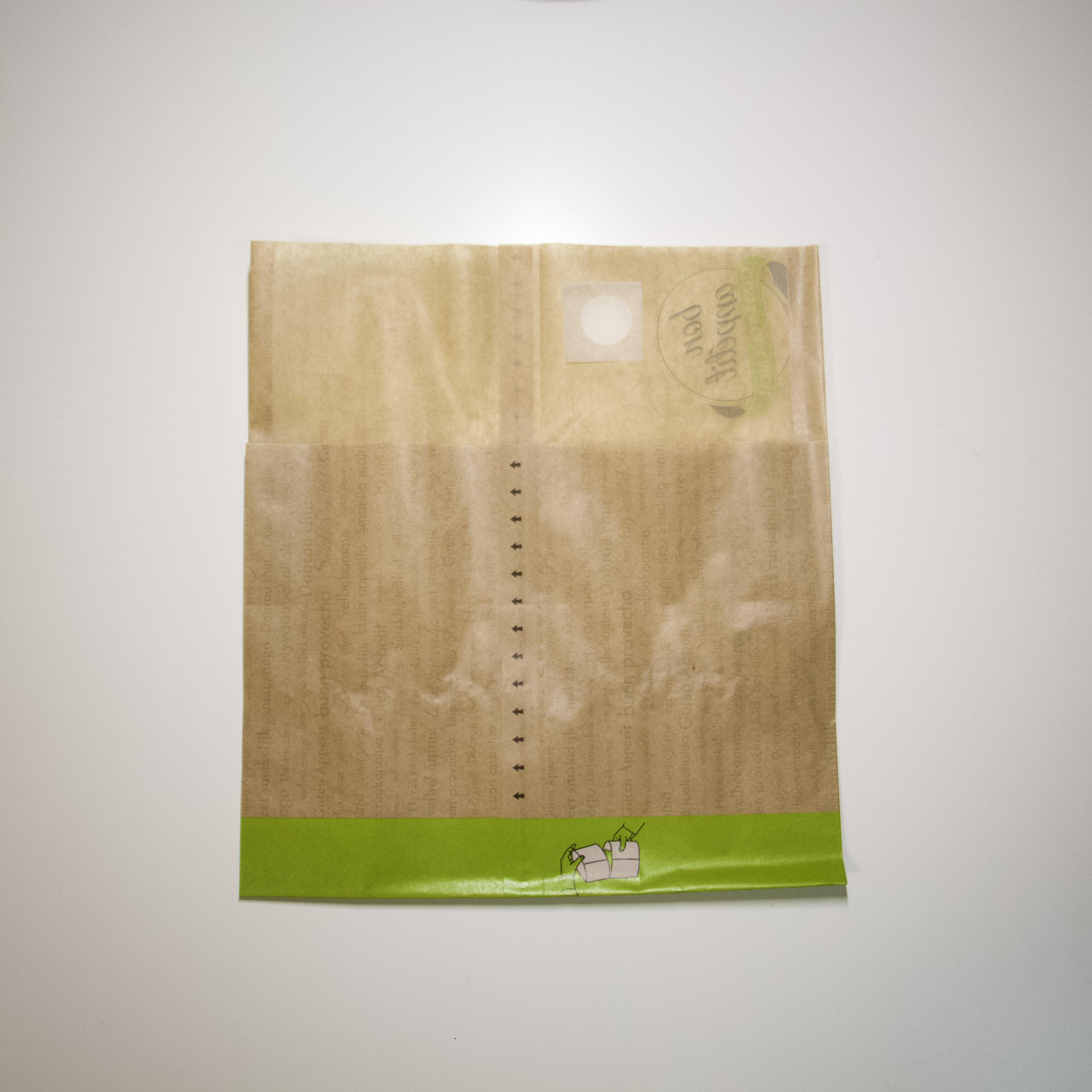 Крафт пакет для фаст-фуда с отрывной застежкой 215x60x240/170 мм - фото 3 Крафт пакет для фаст-фуда с отрывной застежкой 215x60x240/170 мм - фото 3