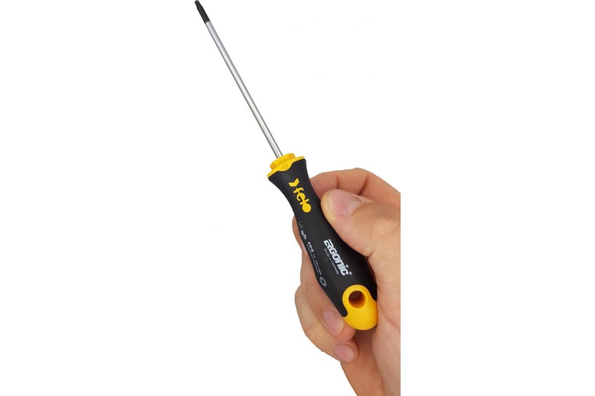 Викрутка слюсарна Felo TORX 10 Ergonic CrMoV сталь хромована 40810340 100х86 мм (11053) - фото 2