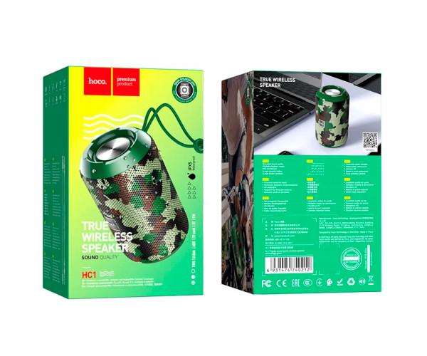 Колонка портативная Bluetooth Hoco HC1 Camouflage/Green - фото 3