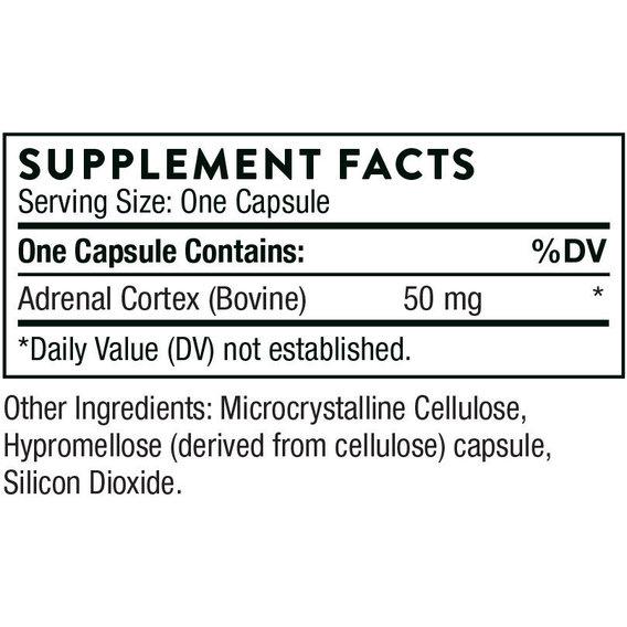 Комплекс Thorne Research Adrenal Cortex для профилактики нервной системы 60 caps - фото 4