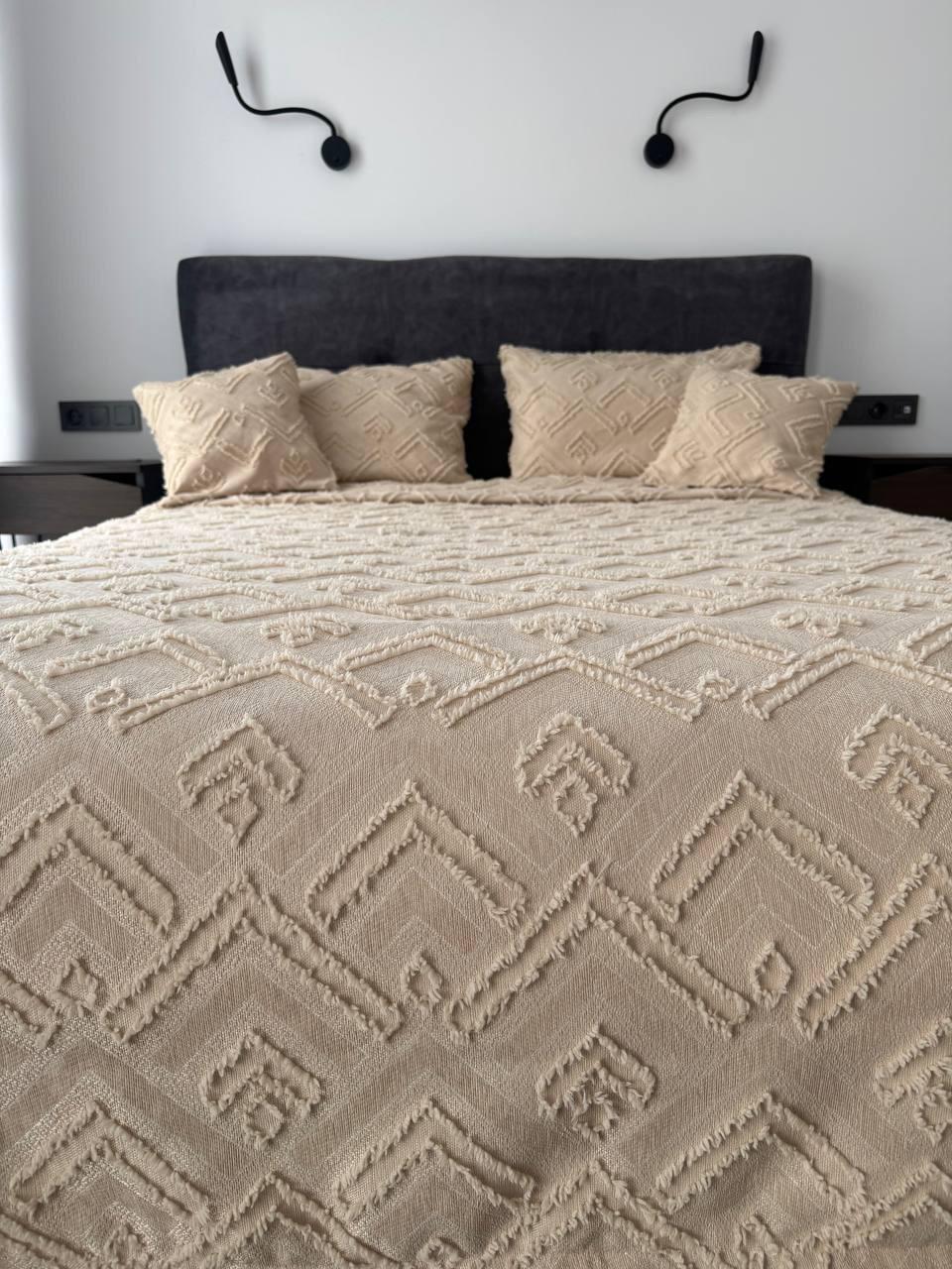 Покривало Бйорк 240x250 см Бежевий (23743-4-240x250cm) - фото 2