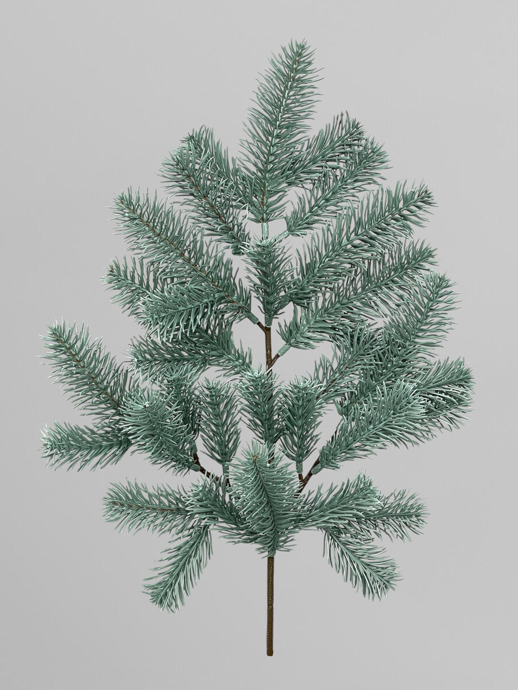 Ветвь хвойная литая Premium сборная 53 см Голубой (Н03002)