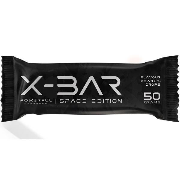 Батончик протеиновый Powerful Progress Protein Bar X-BAR Space Edition Black box Military Edition 24 х 50 г Peanut Drops (000022551)