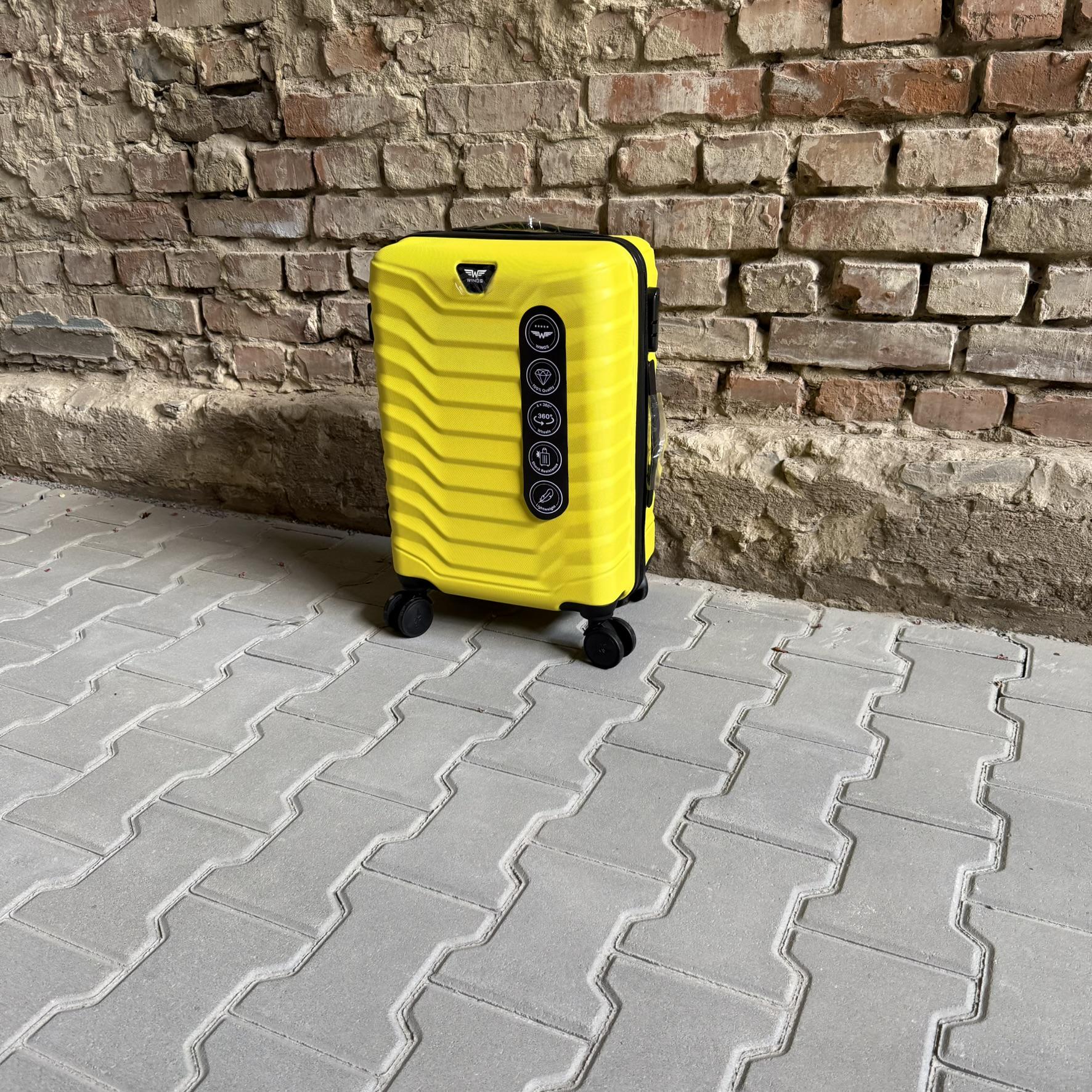 Валіза Wings PEA01 дорожня S Жовтий (26557636) - фото 4 Валіза Wings PEA01 дорожня S Жовтий (26557636) - фото 4