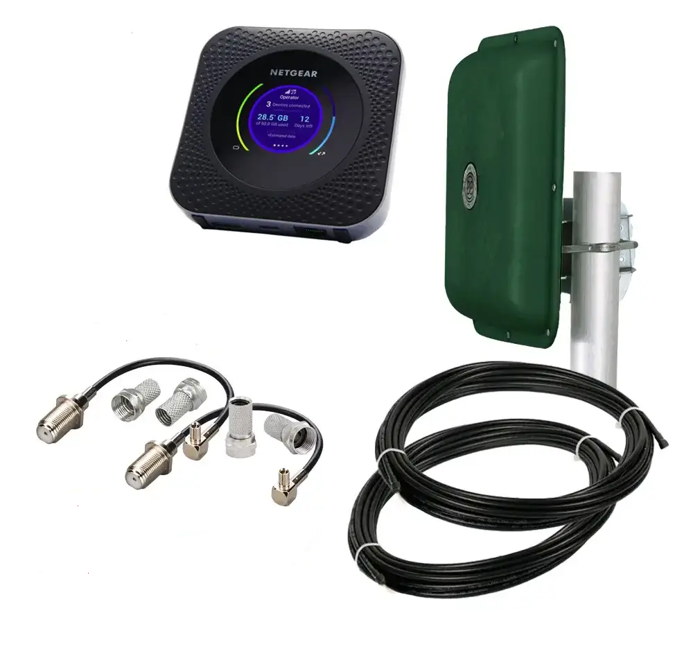 Комплект с Wi-Fi роутером NETGEAR Nighthawk M1 MR1100 и антенной MIMO Green Edition 2x15 dBi Stock (2058694545)