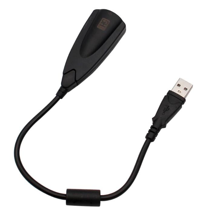 Адаптер-переходник Usb-звуковая карта Black (000019889)