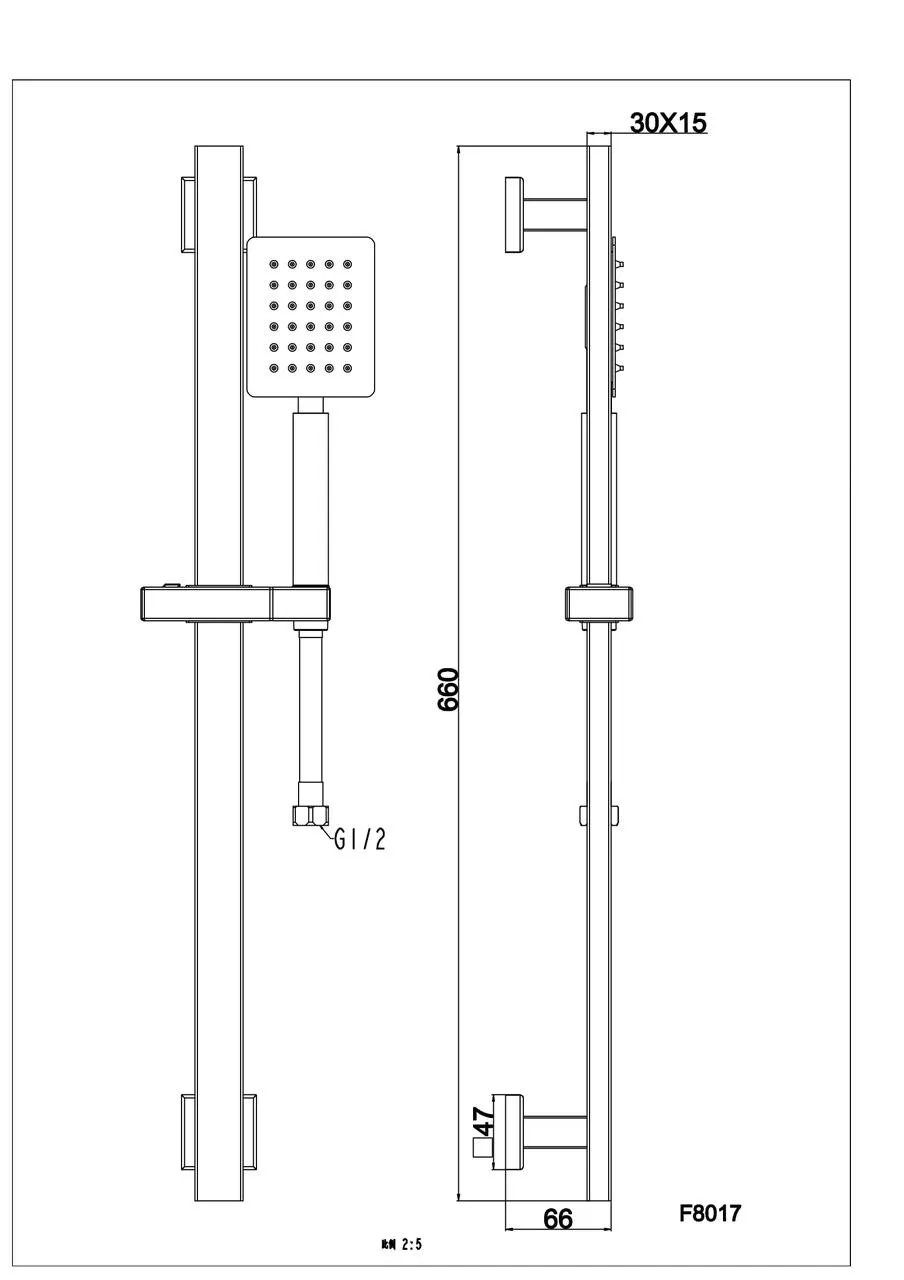 Душевой гарнитур Frap F8017 нержавеющая сталь (SQ-1036526) - фото 5
