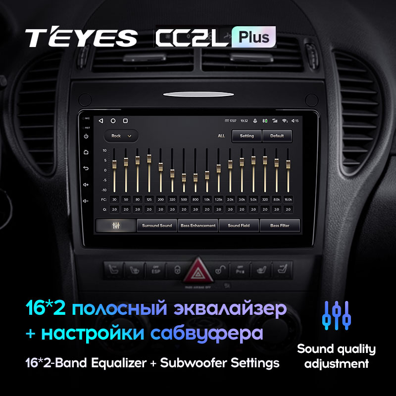 Автомагнитола штатная Teyes CC2L Plus для Mercedes-Benz SLK Class R171 2004-2011 Android 2/32 Гб (1596646494) - фото 4