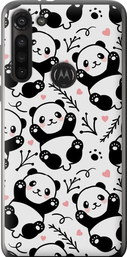 Чехол на Motorola G8 Power Панды (4318u-1940-42517)