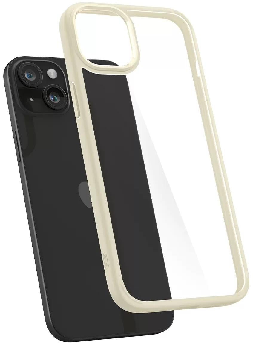 Чехол противоударный Spigen Ultra Hybrid для Iphone 15 6,1" Mute Beige ACS06800