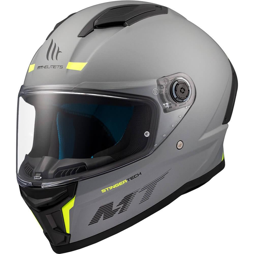 Мотошлем MT HELMETS STINGER 2 A12 Solid XS Matt Grey (29245) - фото 2