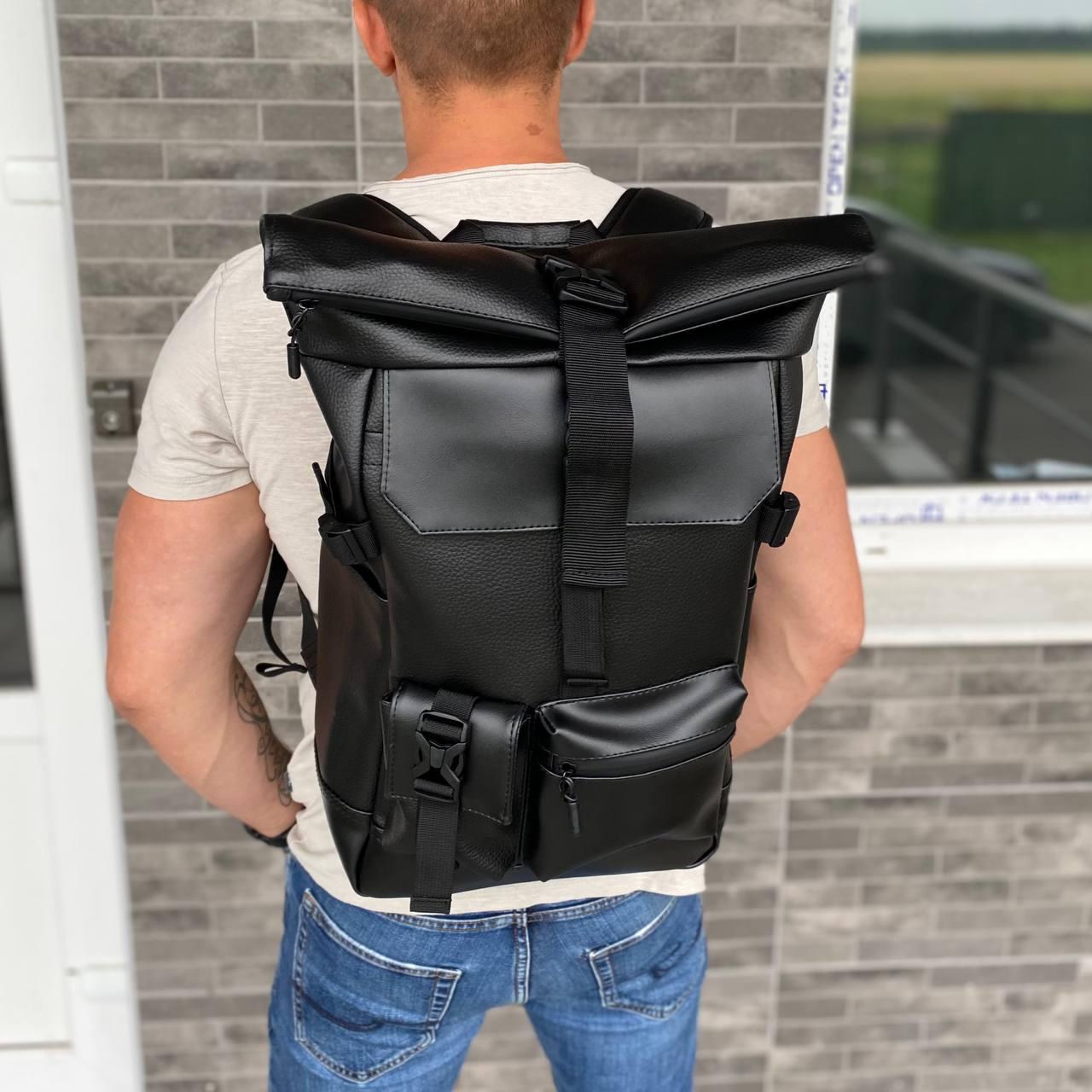 Городской рюкзак Rolltop Черный (r35)