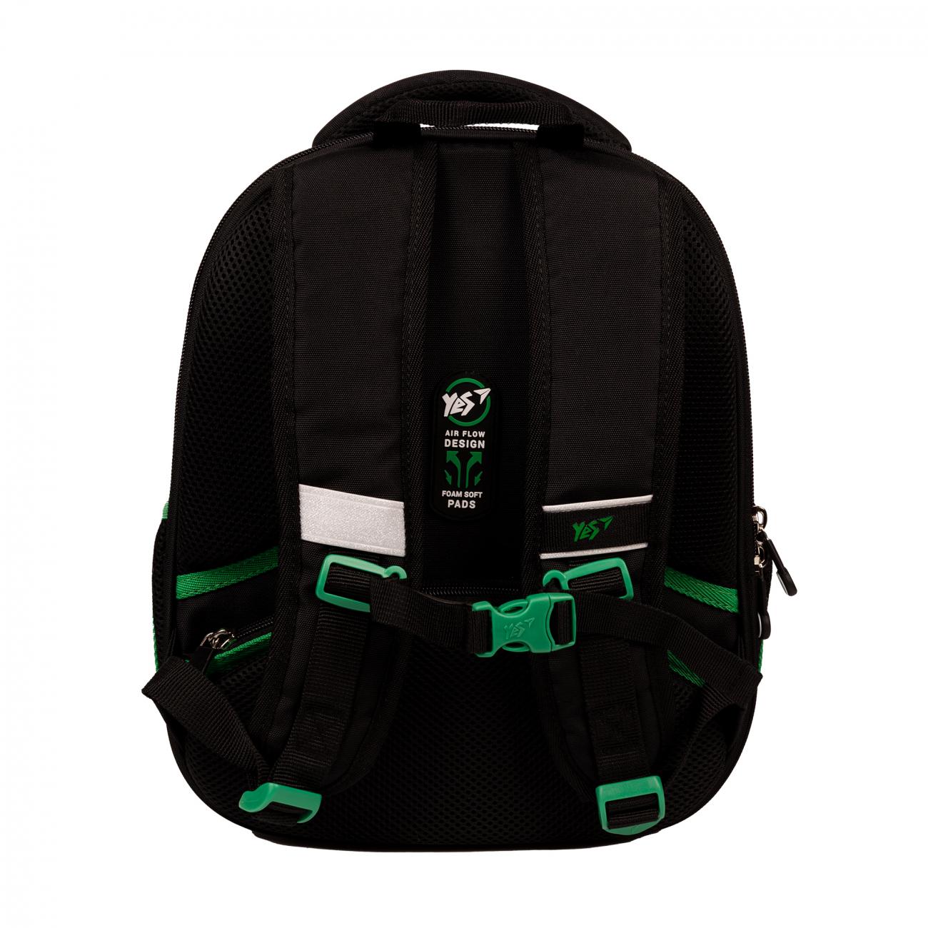 Школьный рюкзак каркасный с ортопедической спинкой YES Minecraft Icons H-100 (559861/995065) - фото 2 Школьный рюкзак каркасный с ортопедической спинкой YES Minecraft Icons H-100 (559861/995065) - фото 2