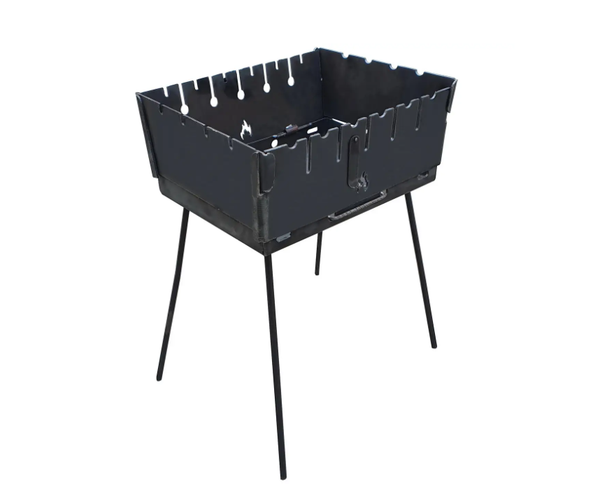 Мангал усиленный складной Вогник на 6 шампуров с толщиной металла-3 мм (717) Мангал усиленный складной Вогник на 6 шампуров с толщиной металла-3 мм (717)