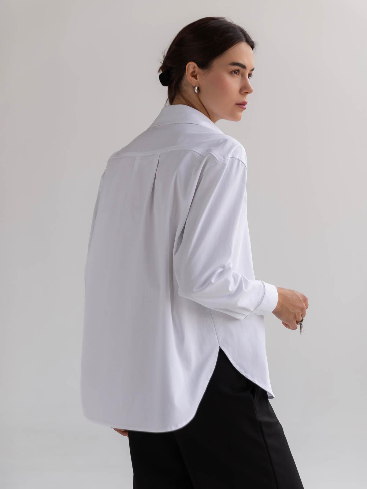 Сорочка жіноча котонова FROMUS M Білий (9507-1) - фото 6