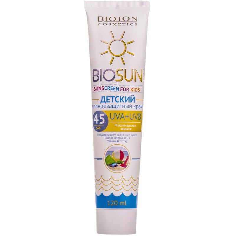 Солнцезащитный крем детский Bioton Cosmetics SPF 45 120 мл (156989)