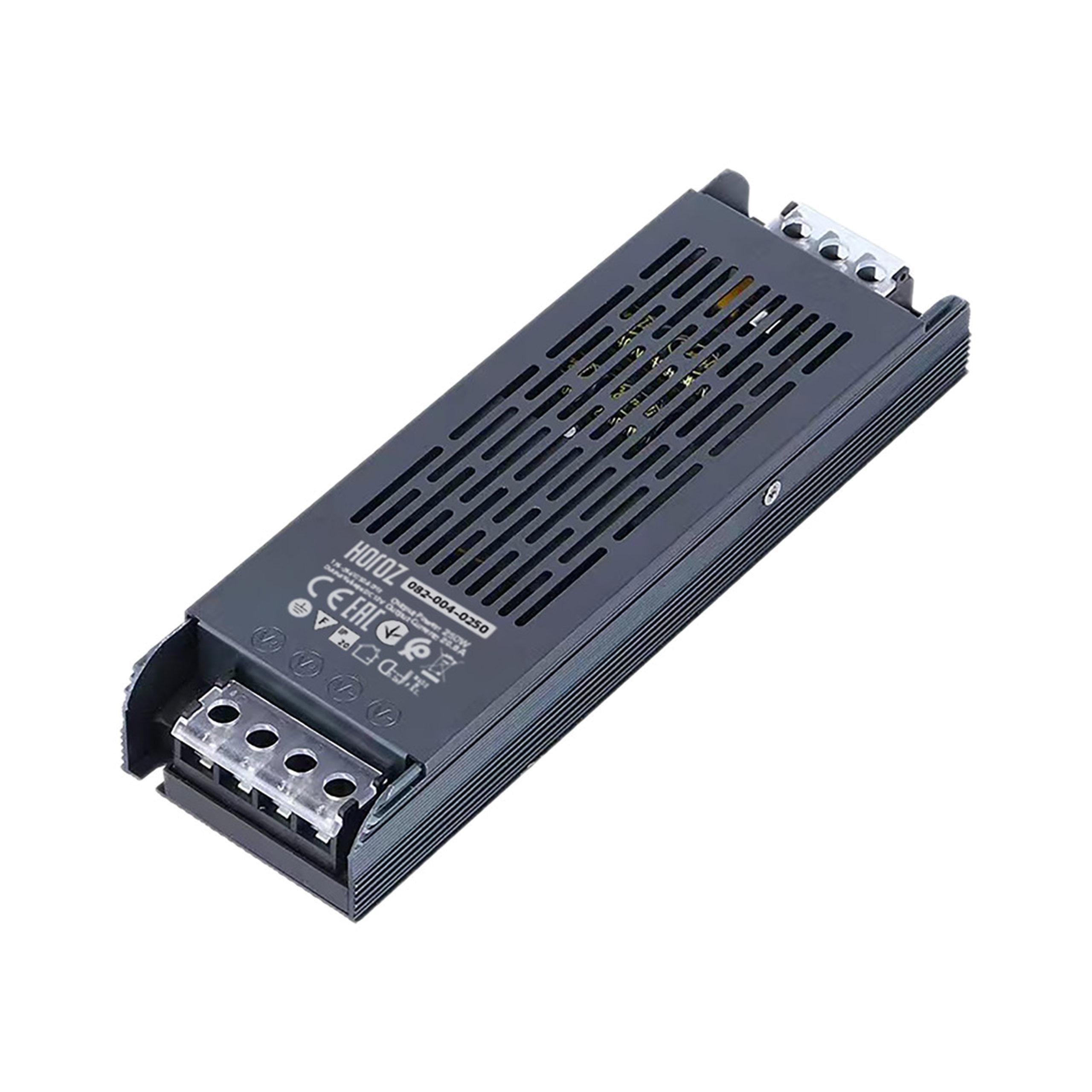 Блок питания для ленты HOROZ ELECTRIC Slim VESPA-250 LED 250W 176-264V 20,8A IP20 DC12V (082-004-0250-010)