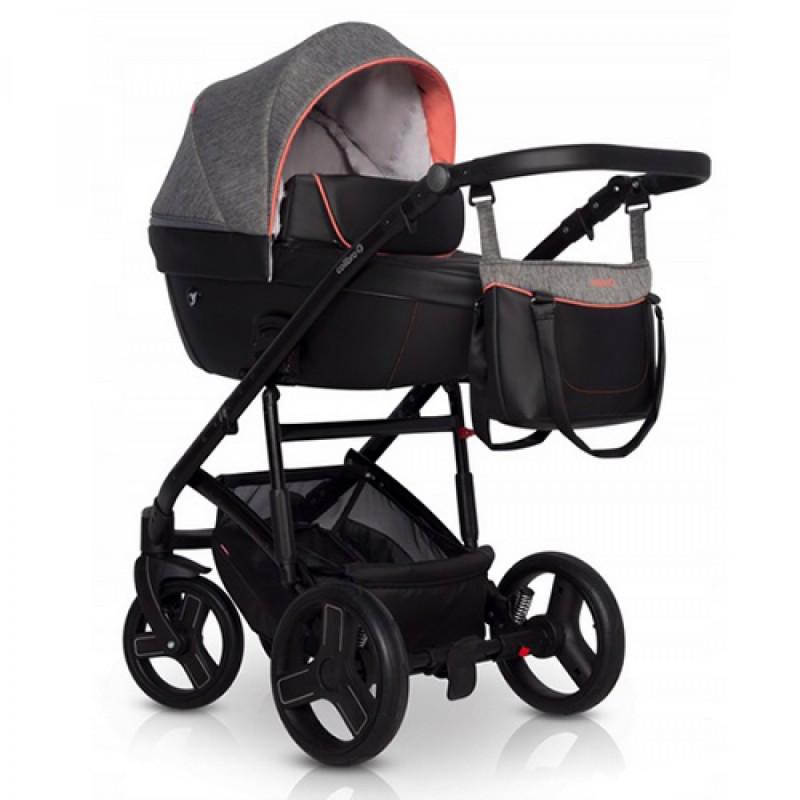 Коляска Colibro Nesto універсальна 2в1 з дощовиком та москітною сіткою Темно-сірий Коляска Colibro Nesto універсальна 2в1 з дощовиком та москітною сіткою Темно-сірий