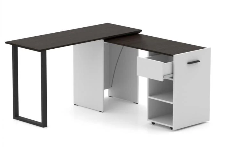 Стіл-трансформер Knap Knap Hobana-Jumbo Ш1 135х50х77 см Білий/Венге