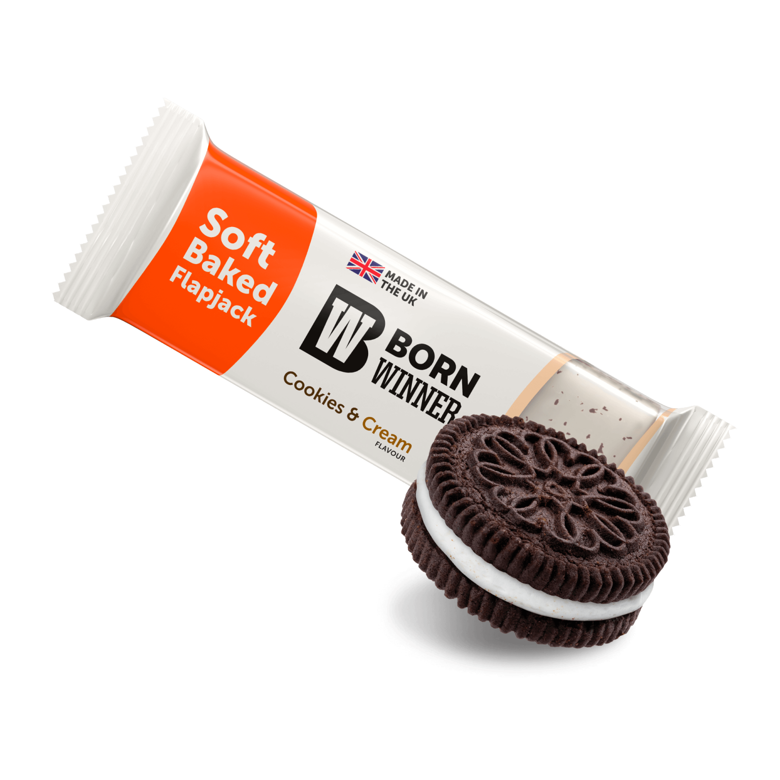 Батончик овсяный Born Winner FLAPJACK со вкусом печенья со сливками 100 г