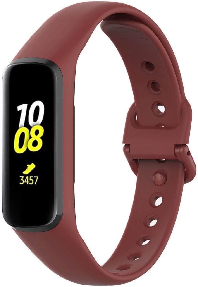 Ремешок силиконовый Jsota для Samsung Galaxy Fit2 SM-R220 Wine (18975-42)