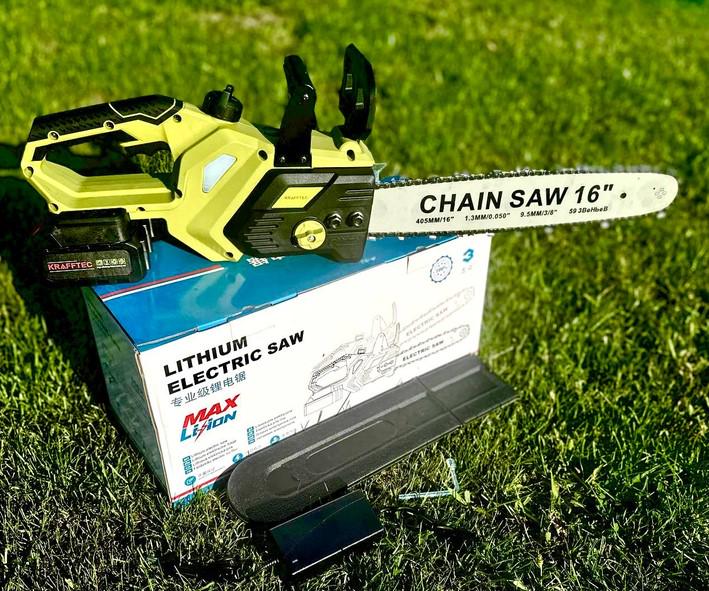 Пила ланцюгова акумуляторна Krafftec Max 48V 6Ah АКБ 2 шт. (27363112) - фото 5 Пила ланцюгова акумуляторна Krafftec Max 48V 6Ah АКБ 2 шт. (27363112) - фото 5