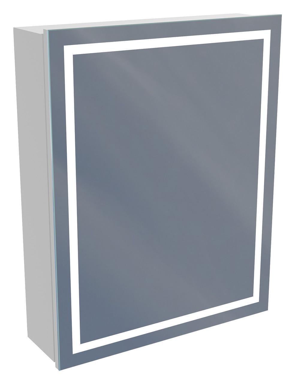 Шафа дзеркальна у ванну кімнату AVT ЕКО з LED підсвічуванням 550 мм (avt-ЕЗЛ-55)