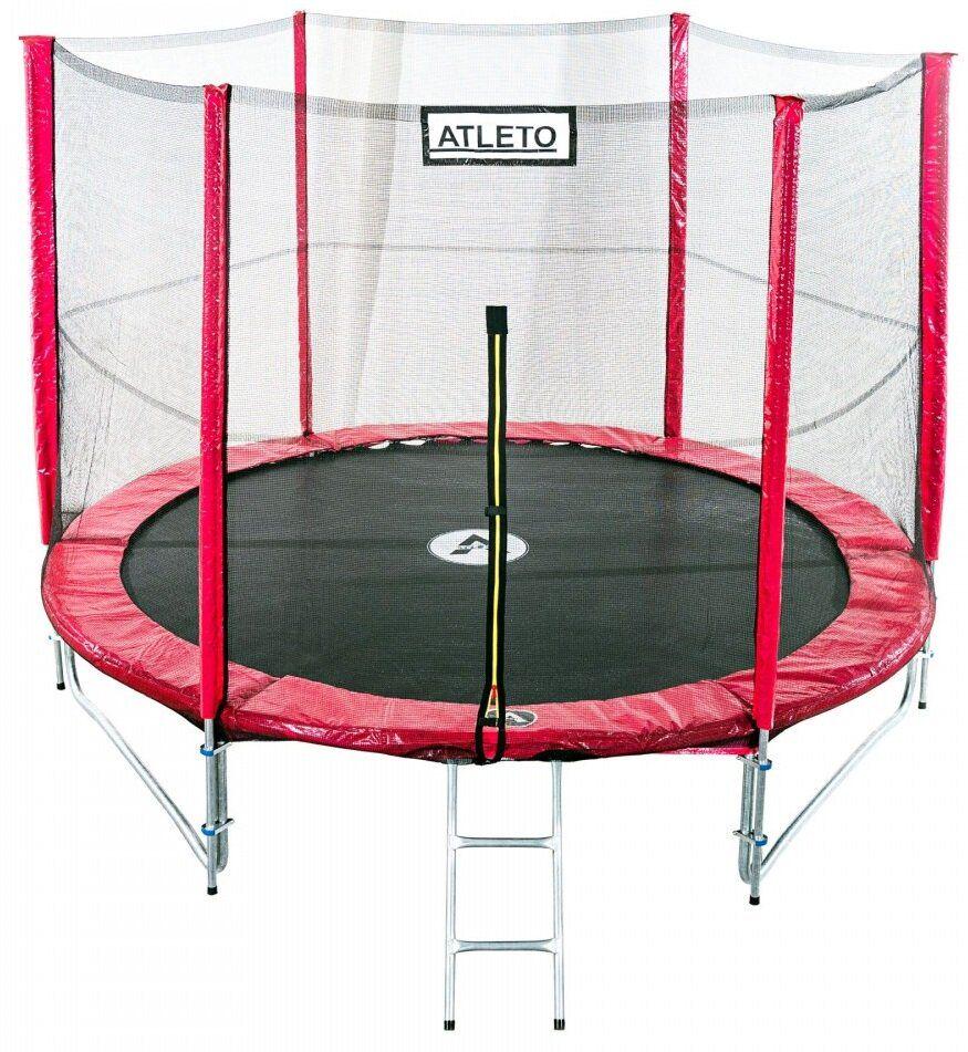 Батут Atleto 435 см с двойными ногами с сеткой Красный (21000302) - фото 2 Батут Atleto 435 см с двойными ногами с сеткой Красный (21000302) - фото 2
