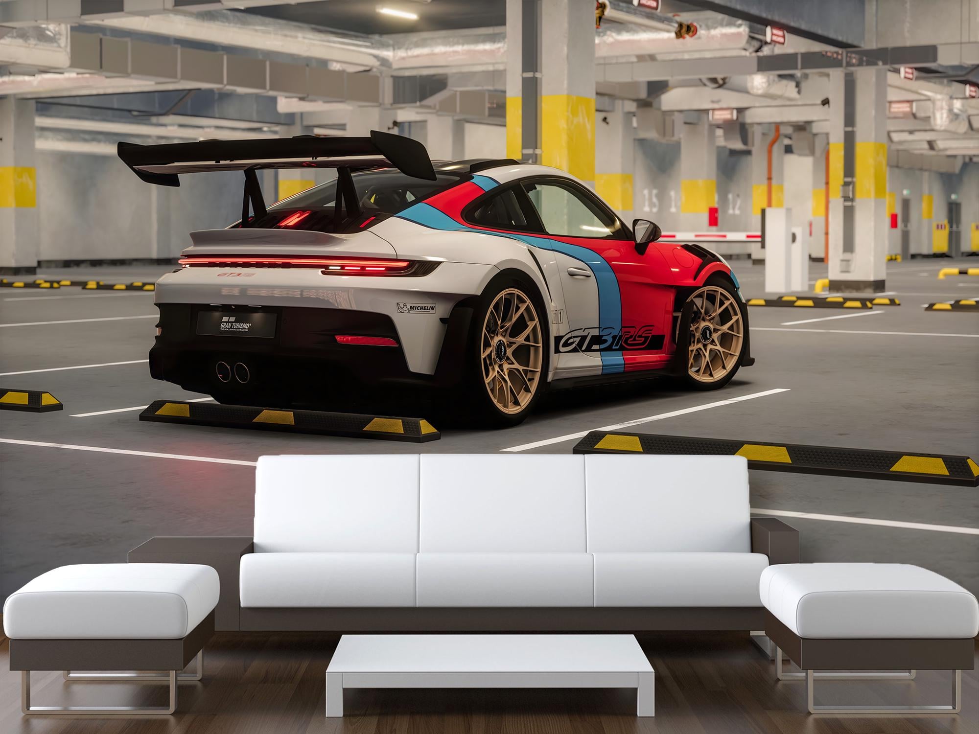 Фотообои 3Д Upstream Porsche GT3RS 210х315 см (S5CAR-015/5)