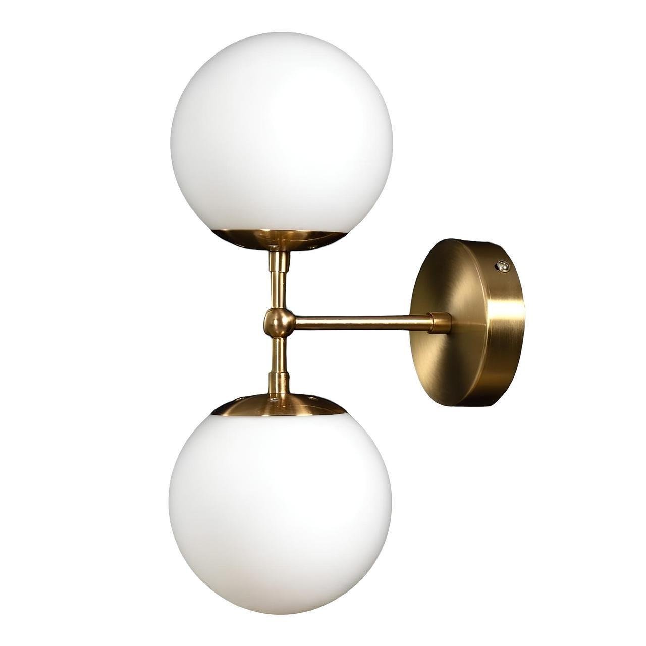 Бра Svet Valencia с двумя стеклянными плафонами под лампы Е27 Белый (MX-161-2B BE) Бра Svet Valencia с двумя стеклянными плафонами под лампы Е27 Белый (MX-161-2B BE)