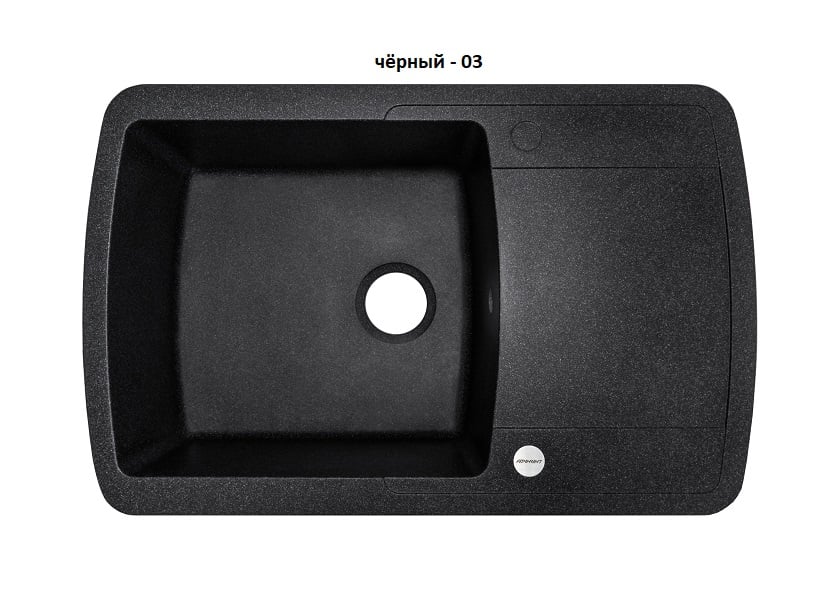 Мийка для кухні Adamant Optimax (black-anthracite 15) 78х50х20 см - фото 2 Мийка для кухні Adamant Optimax (black-anthracite 15) 78х50х20 см - фото 2