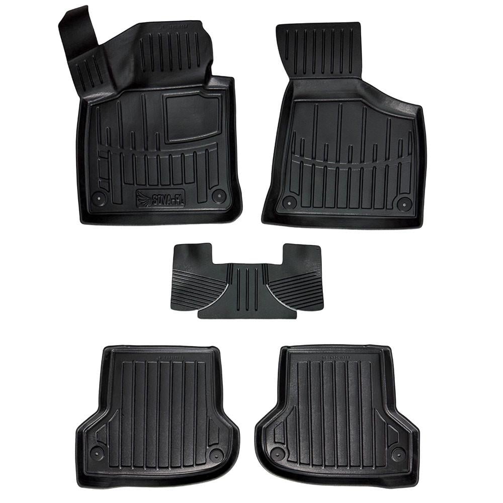 Коврики в салон SOVA-PL для Audi A3 8P 2003-2012 резиновые 5 шт. Черный (28800493)