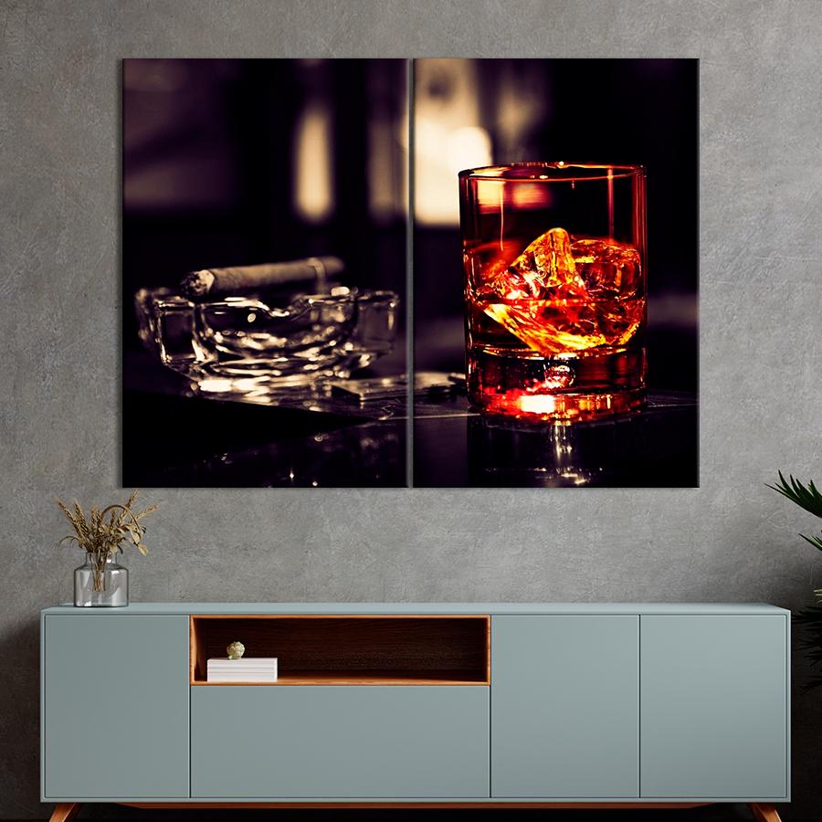 Настенний декор Крепкий виски и сигара 165x122 см (A550-2)