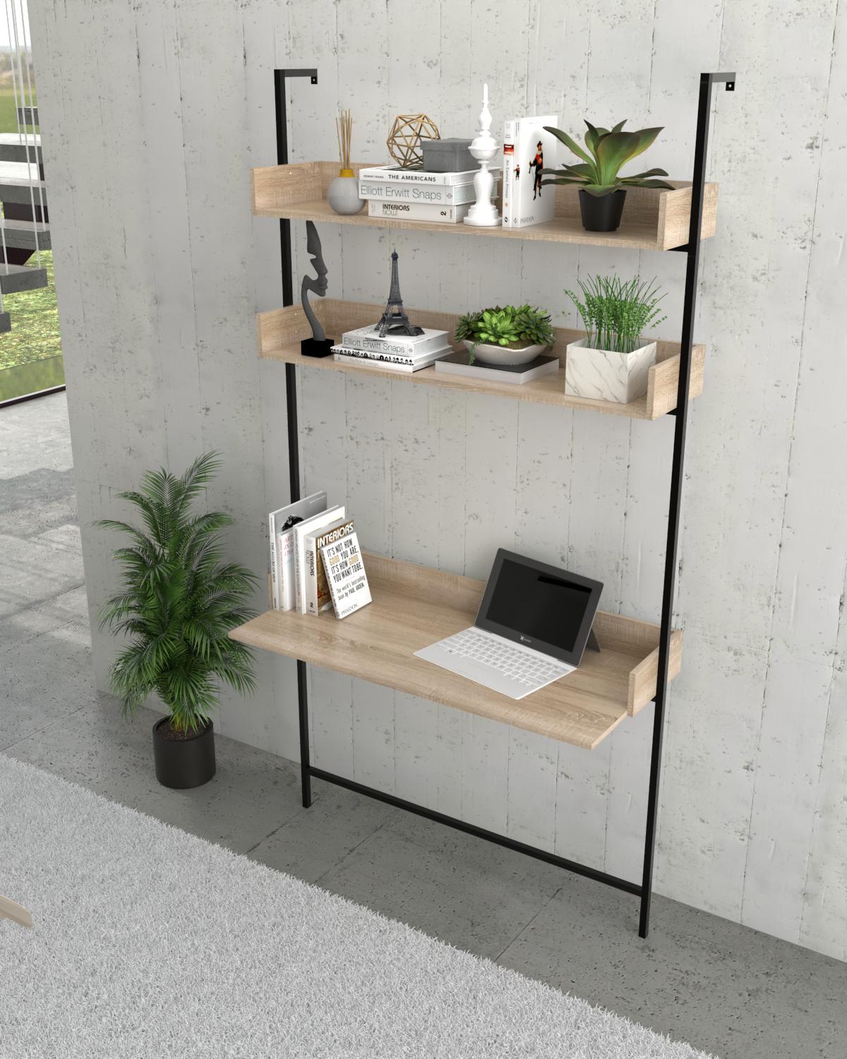 Стелаж з робочою поверхнею EcoLoft Гравіс DSP-1414-6 в стилі лофт Дуб сонома (DSP-1414-6)