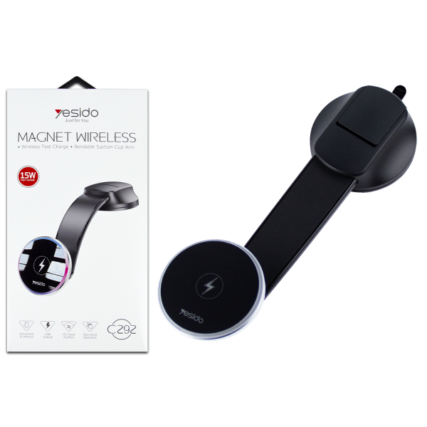 Держатель для телефонов в машину с беспроводной зарядкой Yesido C292 (19130876)